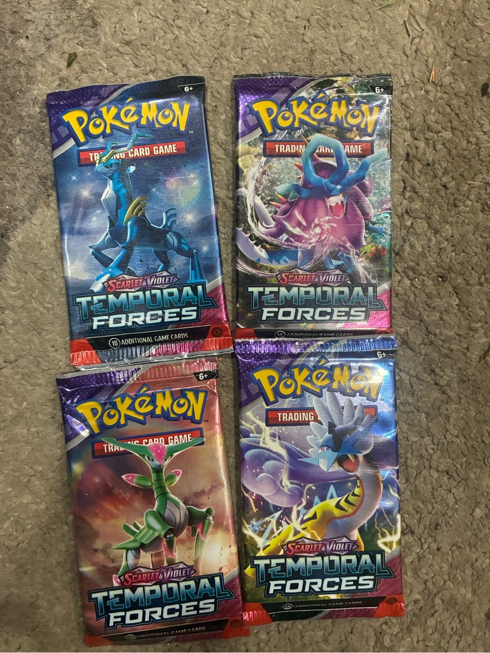 Trading Card Game Scarlet & Violet Temporal Forces Booster Pack - ART SET